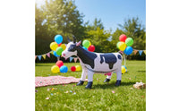 Inflatable Cow Lightweight PVC Inflatable Cow Indoor Outdoor Use Party Toy for Kids