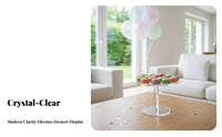 Clear Acrylic Cake Stand Elegant Presentation Acrylic Cake Stand Set Transparent Dessert Display Stands Long-Lasting