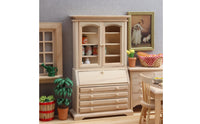 1:12 Scale Wooden Cupboard Wood and Plywood 1:12 Scale Cabinet Realistic Detail Dollhouse Storage Shelf
