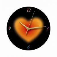 Round Wall Clock Dot Indicators Home Decor