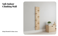 children's Rock Climbing Wall Dense Holds Junior Climber Climbing Wall Develops Strength & Coordination Wooden European Ladder Gym for Fitness Center