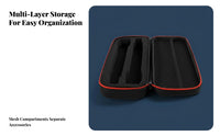 Portable Wireless Audio Transmitter Case Padded Interior Double Wireless Audio Transmitter Case Shockproof for Singers, DJs