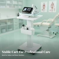 Cosmetic Treatment Trolley Multi-Functional Esthetician Rolling Trolley Mobile Spa Equipment Stand Lockable Casters