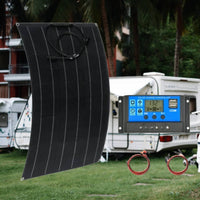 Lightweight Flexible Solar Panel Kit High Performance Portable Solar Panel Easy Installation Renewable Energy Equipment Long-Lasting for Outdoor, Camping