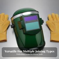 Anti-Splash Auto Darkening Metalworking Helmet Heat Resistant Auto Darkening Metalworking Mask True Color View for Welders