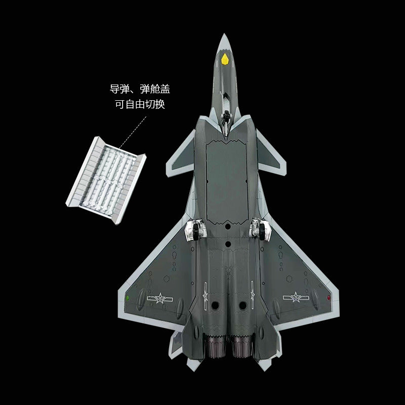 1:100 Scale J-20 Stealth Fighter Alloy Model Gift