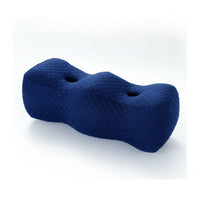 Contoured Memory Foam Leg Pillow Double-Hump Knee Pillow Ribbed Cover Memory Foam Leg Wedge Curved Profile