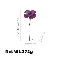 Garden Metal Stake Decorative Garden Stake Featuring a Floral Head charm for Gardeners
