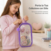PVC Dustproof Storage Bag for 15cm Cotton Dolls, Thickened Portable Carrier for Outings