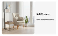Electric Nursing Chair with Footrest Skin-Friendly Textile Maternity Armchair