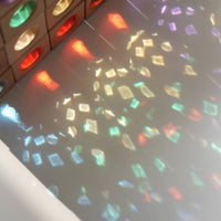 15 Pieces Translucent Gem Block Fine Motor Skills Wooden Gem Blocks Sunlight Rainbow Effect Acrylic Color Blocks for Young Children