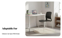 Minimalist Design Stackable Sled Base Chair Lightweight Armless Sled Base Chair Long-Lasting Office Furniture Ergonomic Design for Guests, Students, Event Attendees, Conference Room, Reception Area, Cafeteria