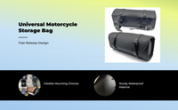 Waterproof PU leather motorcycle bag