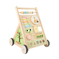 Young ChildPush Interactive Play WoodenPush Four-Wheel for Young Children