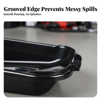Oil Drain Effortless Drain to Clean Portable Oil Drain Pan Anti-Spill Spout Parts Cleaning Basin for Mechanics, Home Mechanics, Auto Repair Shop