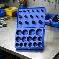 Compartmented O-Seal Assortment Kit Hinged Lid NBR O-Rings Black Buna N Sealing Rings Repair