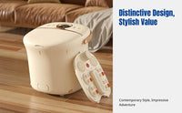 Deep Over-Knee Foot Spa, Automatic Massage Tub, Constant Temperature Heating, Electric Home Foot Bath for Wellness