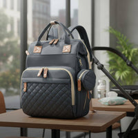 Diaper Bag Backpack Stylish Design Large Capacity Infant Carrier Organized Compartments Diaper Backpack for Moms, New Parents, Outdoor
