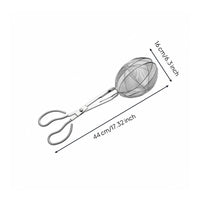Multi-Functional Long Handle Aquatic Catcher Anti-Rust Wire Basket Aquatic Grabber Quick Draining Mesh Clamp for Seaside