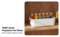 Narrow Container with secure hold adaptable Clear Tote with secure holds for Students