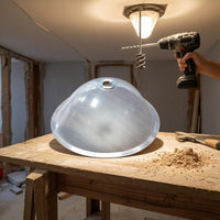 Translucent Hole Saw Dust Cover EVA Overhead Drilling Dust Cover Dome-Shaped Tool Accessory Wide Flange