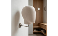 Wall Mannequin Head Professional Wall-Attached Hairpiece Stand Mannequin Head with Hook for Milliners