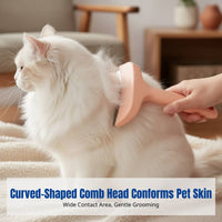 Cat Hair Thinning Comb, Dual-Use Cat Grooming Brush, Shedding Removal Tool for Long Hair, Compact, Home Cleaning