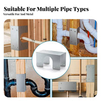 2 Pieces Double Post Shoe Inspector Approved Post Reinforcement Plate Pipe Protection Plate Code Compliant Framing Accessory