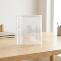 A7/A8 Mini Card Album Refill Pages 3-Hole Transparent Single Pocket for Card Collection
