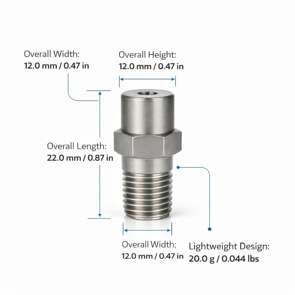 Wide Angle Industrial Spray Head, Solid Cone Spraying Nozzle Tips, Stainless Steel Nozzle for Cleaning, Cone Spray 304 Stainless Steel