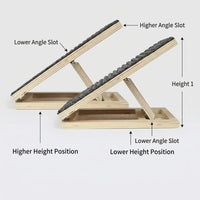 Dog Steps for Bed and Sofa with Wooden Stair Design, Pet for Small and Dachshunds, Low Angle Ramp for Indoor Use, Sturdy Support