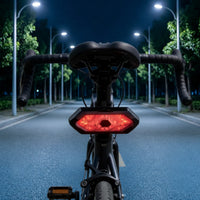 Bike Tail Light with Wireless Controller Control USB-Rechargeable