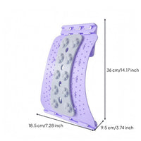 4-Level Adjustment Traction Board Remedial Adjustable Massage Back Stretcher Molded Plastic Curved Back Support Board Textured Surface