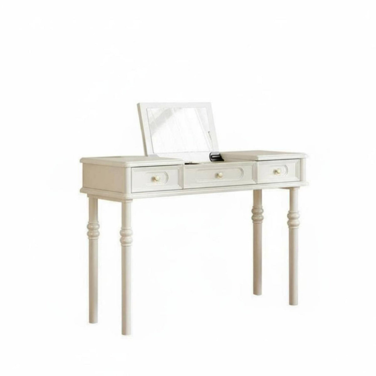 chest Desk Combo French design Multi-Drawer Dressing Console Integrated Storage Multifunctional Design for Women, Home Office