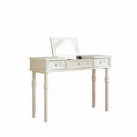 chest Desk Combo French design Multi-Drawer Dressing Console Integrated Storage Multifunctional Design for Women, Home Office
