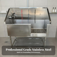 Electric Lift Pet Grooming Tub Heavy Duty Electric Lift Dog Grooming Tub Non-Slip Height Adjustable Pet Bathtub