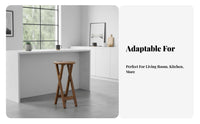 Foldable Padded Round Stool Space-Saving Portable Seat Easy Storage Household Furniture Minimalist Design for Homeowners, Event Hosts, Indoor Use, Kitchen, Dorm Room, Events & Parties