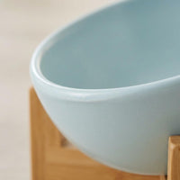 Tilted Ceramic Bowl Dishwasher Tilted Ceramic Cat Bowls Space Saving Feeding Station for Small Dogs