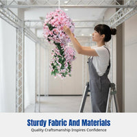 Artificial Climbing Flower Vine, Dense Hanging Faux Floral Arrangement, Decorative Ceiling Flowers for Weddings, Corridors