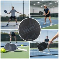 Pickleball Paddle Carbon Fiber Pickleball Racket Paddle with Perforated Grip Lightweight Anti-Slip for Beginners, Outdoor Games
