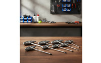 8 Pieces Metric T-Handle Hex Key Set Non-Slip Ball End Hex Key Set Soft Grip Heavy-Duty for Cyclists, Mechanics, DIYers, Bike Repair, Workshop, Garage