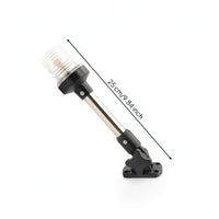 Anchor Light with Base White Boat Light with Adjustable Bracket Waterproof for Night Navigation