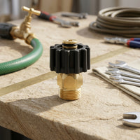 Pressure Washer Swivel Connector Brass Pressure Washer Swivel Fitting with O-Seal Seal 360-Degree Anti-Kink