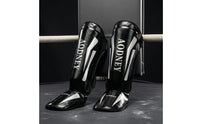 Instep Protection Shin and Foot Guards Curved Shape Combat Arts Shin Guards Secure Fit Combat Sports Gear Glossy Finish