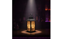 Halloween Lantern Gothic Lantern with Hanging Loop Lanterns Decorative Indoor for Party Hosts, Haunted House, Home Decor