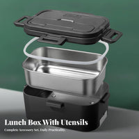 Sealed Lid Electric Heated Lunch Box Gasket Seal Portable Lunch Box Warmer