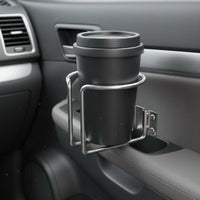 Watercraft Cup Mount Holder Versatile Wall Mount Cup Holder Construction Metal Beverage Mount for Truck, Outdoors, Washroom