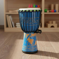 African Drum, Leather Skin, Hardwood, Beginner, School, Random Design