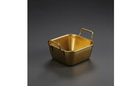 Thickened Material Metal Food Basket with Handles Long-Lasting Stainless Steel Serving Tray Stackable Design Korean Design Aesthetic Snack Plate Brushed Finish for Restaurants