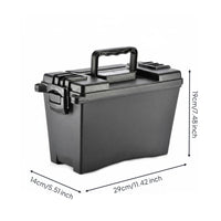 Portable Tool Case Versatile Water Resistant Utility Case Dustproof Heavy Duty Storage Box for Mechanics, Hunters, Outdoor, Camping, Boating